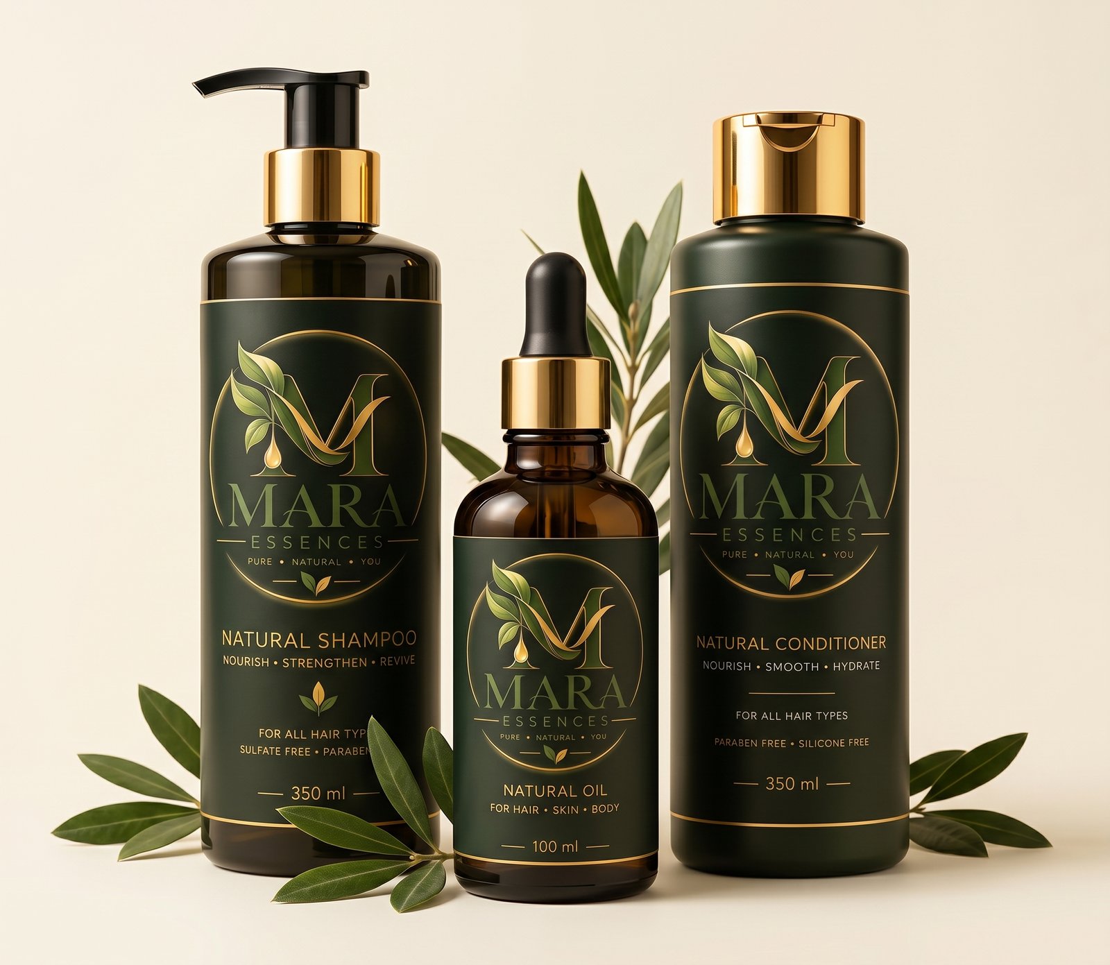 Mara Essences Luxury Organic Haircare Trio